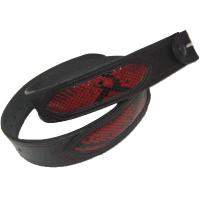 LEATHER BELT BLACK WITH RED SNAKE PATTERNS