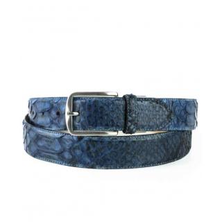 Belt, Leather C-810/35 Python in BLUE