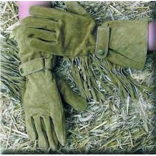 Fringed Leather Gloves HA13106